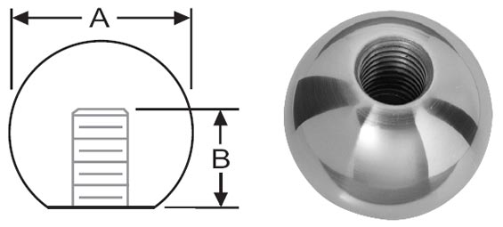 Ball Knob ABK-037 Tapped Ball Knob