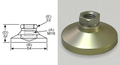 Level-It Leveling Mount MT-SW6L Anti-Vibe Tapped Style Leveler S/&W Manufacturing Co Inc.