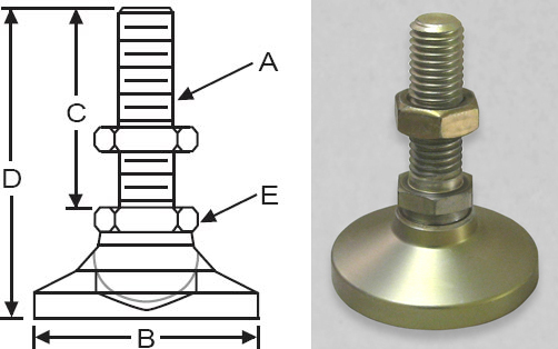 Level-It Leveling Mount SMS-WD4 Delrin Stud Style Leveler S&W Manufacturing Co Inc. Level-It Leveling Mount SMS-WD4 Delrin Stud Style Leveler S&W Manufacturing Co Inc.