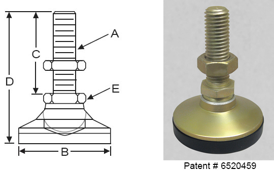 SnapLock Leveling Mount MSSL-2T Stud Style Leveler SnapLock Leveling Mount MSSL-2T Stud Style Leveler