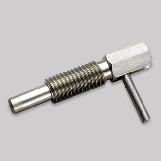 Hand Retractable Spring Plunger WKLS-4 Locking Hand-Retractable Knurled Handle Spring Plungers with Nylon Patch S&W Manufacturing Co Inc. 