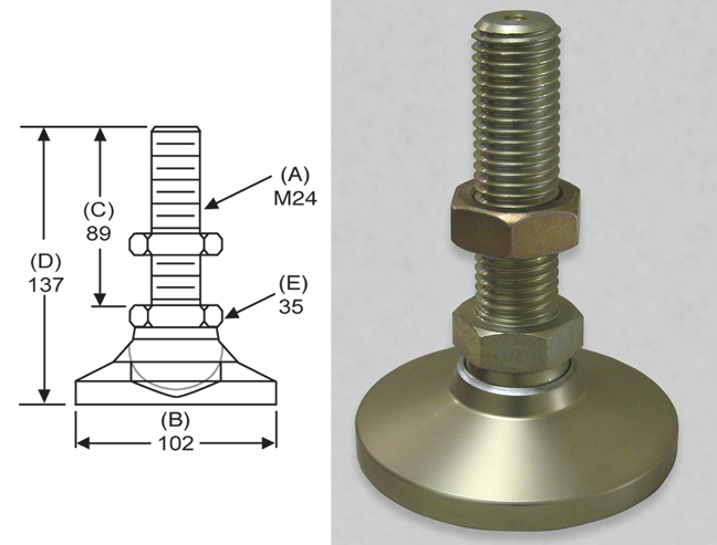 Level-It Leveling Mount MS-TW00 Tapped Style Leveler S&W Manufacturing Co Inc. Level-It Leveling Mount MS-TW00 Tapped Style Leveler S&W Manufacturing Co Inc.