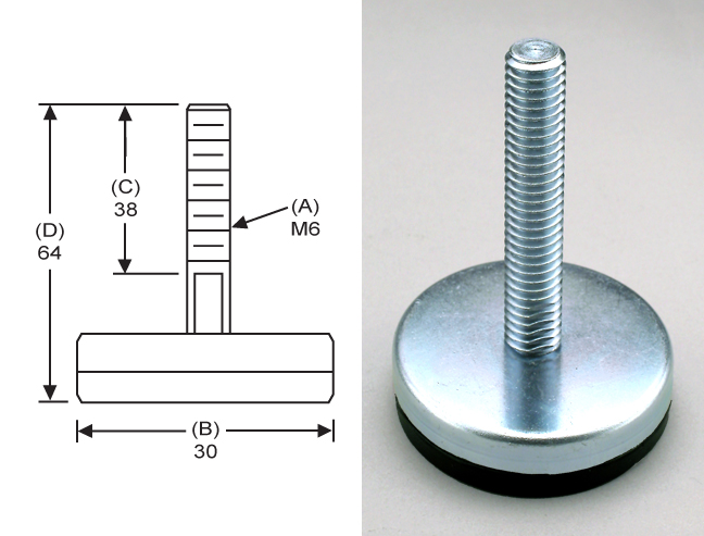 Anti-Vibe Vibration Control Mount SS-TSW-3M Tapped Style Leveler S&W Manufacturing Co Inc. Anti-Vibe Vibration Control Mount SS-TSW-3M Tapped Style Leveler S&W Manufacturing Co Inc.