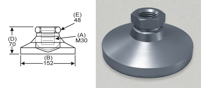 M16 x 2.0 Thread Size 2700kg Maximum Load Capacity Inc. Metric Size Black Oxide Finish J.W WincoLEVEL-IT 16NLV3 Series MLPSO Carbon Steel Tapped Socket Type Leveling Mount M16 x 2.0 Thread Size 2700kg Maximum Load Capacity Inc. Metric Size Black Oxide Finish J.W WincoLEVEL-IT 16NLV3 Series MLPSO Carbon Steel Tapped Socket Type Leveling Mount