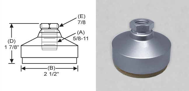 Anti-Vibe Vibration Control Mount SS-TSW-3M Tapped Style Leveler S&W Manufacturing Co Inc. Anti-Vibe Vibration Control Mount SS-TSW-3M Tapped Style Leveler S&W Manufacturing Co Inc.
