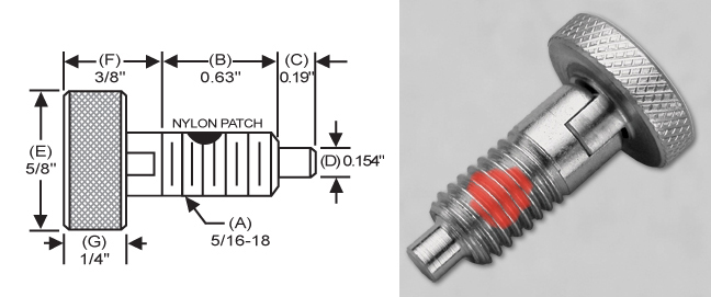 Hand Retractable Spring Plunger WKLS-4 Locking Hand-Retractable Knurled Handle Spring Plungers with Nylon Patch S&W Manufacturing Co Inc. Hand Retractable Spring Plunger WKLS-4 Locking Hand-Retractable Knurled Handle Spring Plungers with Nylon Patch S&W Manufacturing Co Inc.
